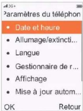 ORANGE Hapi 51 - Changer la date et l'heure - 5