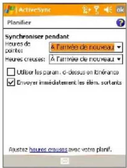 ORANGE SPV M3100 - Utiliser ActiveSync - 2