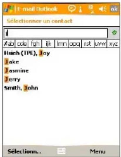ORANGE SPV M3100 - Echanger des messages et utiliser Outlook - 2