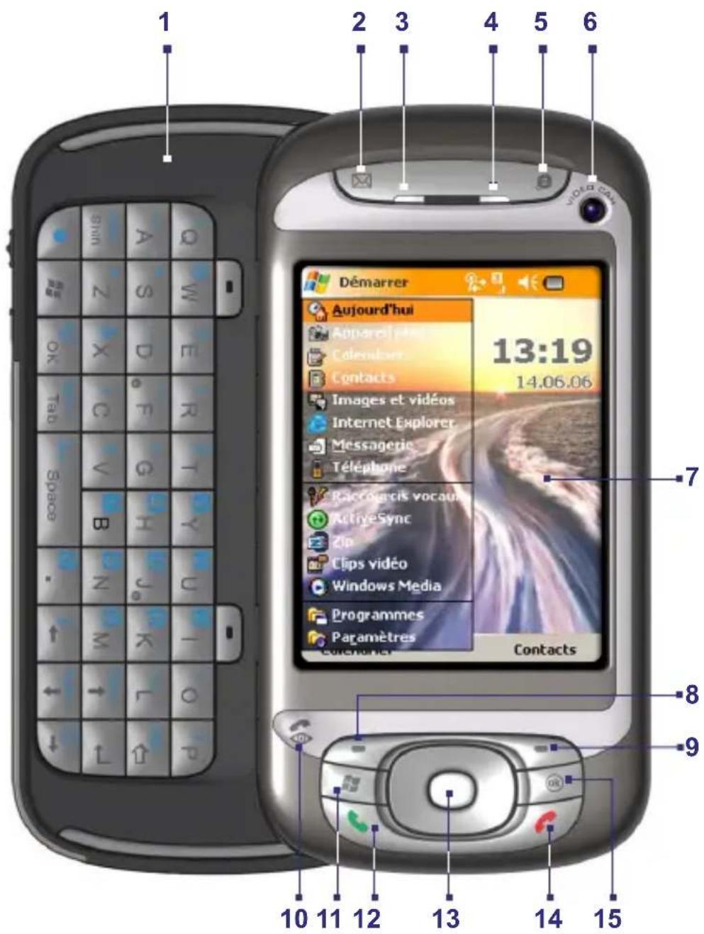 ORANGE SPV M3100 - Vous familiariser avec votre appareil et ses accessoires - 1