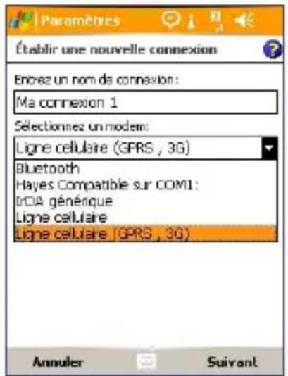 ORANGE SPV M3100 - Pour installer une connexion GPRS à Internet - 2