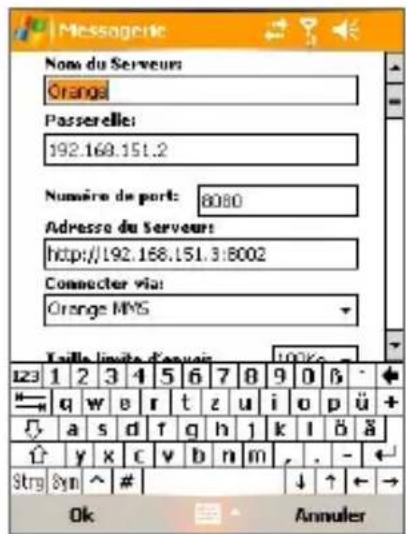 ORANGE SPV M3100 - Pour configurer les paramètres MMS - 2
