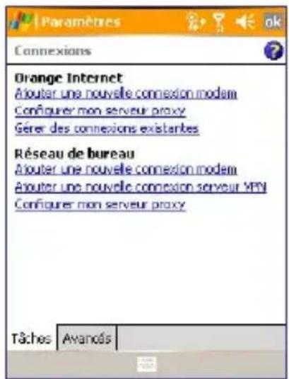 ORANGE SPV M3100 - Pour installer une connexion GPRS à Internet - 1