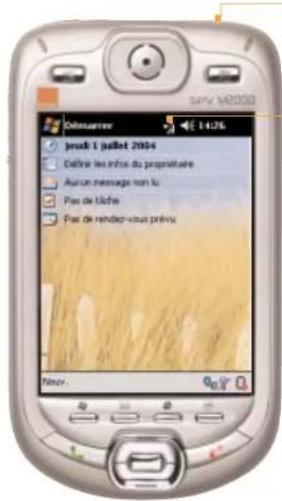 ORANGE SPV M2000 - aligner l'ecran - 1