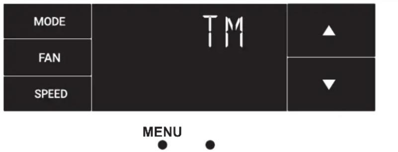 MODE FAN SPEED TM ▲ ▼ MENU