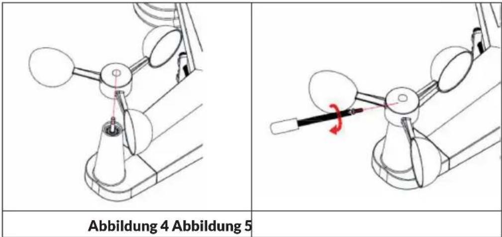 Waldbeck Halley - Installation des Windgeschwindigkeitssensors - 1