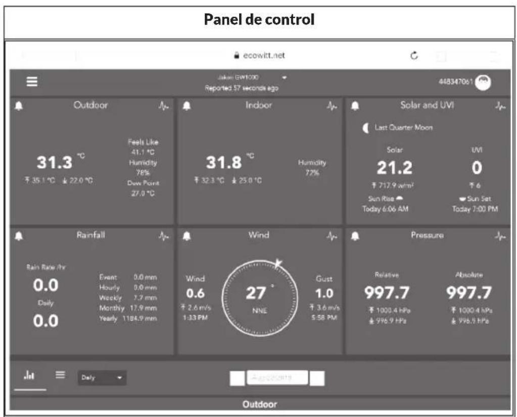 Waldbeck Halley - Visualización de los datos en ecowitt.net - 1