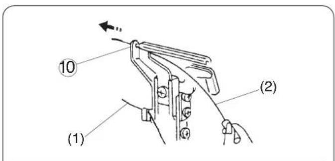 JANOME 3434D - - Enfilage du boucleur inférieur - 4