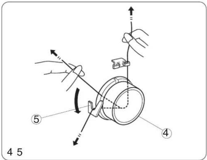 JANOME 3434D - - Enfilage du boucleur inférieur - 1