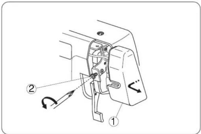 JANOME 3434D - Nettoyage de la zone du couteau supérieur - 1