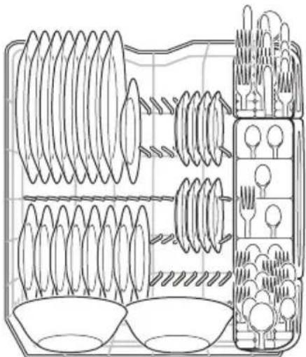 FRIGIDAIRE FDSP4401AS - Chargement du panier inférieur - 1