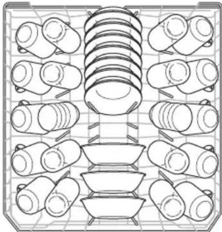 FRIGIDAIRE FDSP4401AS - Chargement du panier supérieur - 2
