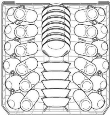 FRIGIDAIRE FDSP4401AS - Chargement du panier supérieur - 3