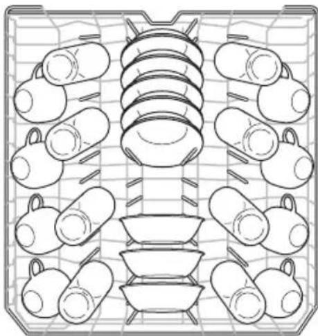 FRIGIDAIRE FDSP4401AS - Chargement du panier supérieur - 1