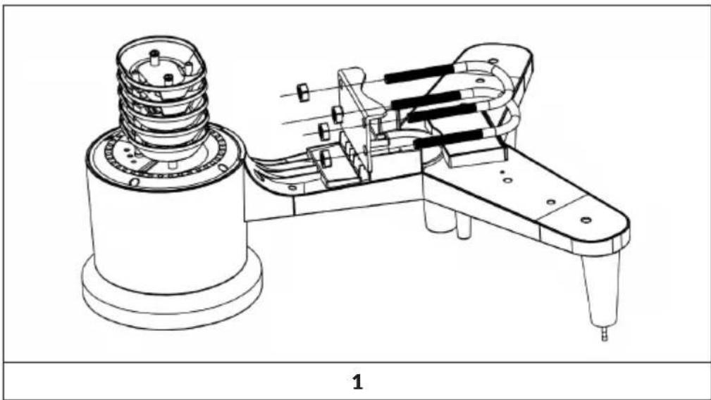 Waldbeck Huygens - Installation der U-Bolzen und der Montagestange - 1