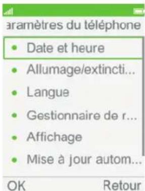 ORANGE Hapi 11 - Changer la date et l'heure - 5