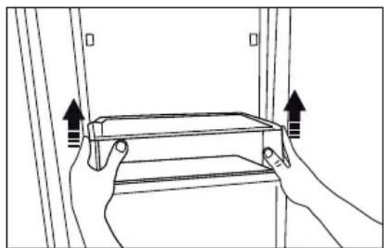 BlueStar FBFD361PMBPLT - Removing door shelves - 1