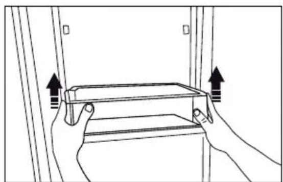BlueStar FBFD361PMBPLT - Retrait des étagères de porte - 1