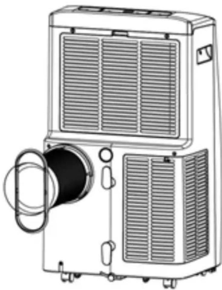 SereneLife SLPAC406W - ATTACH THE EXHAUST HOSE - 5