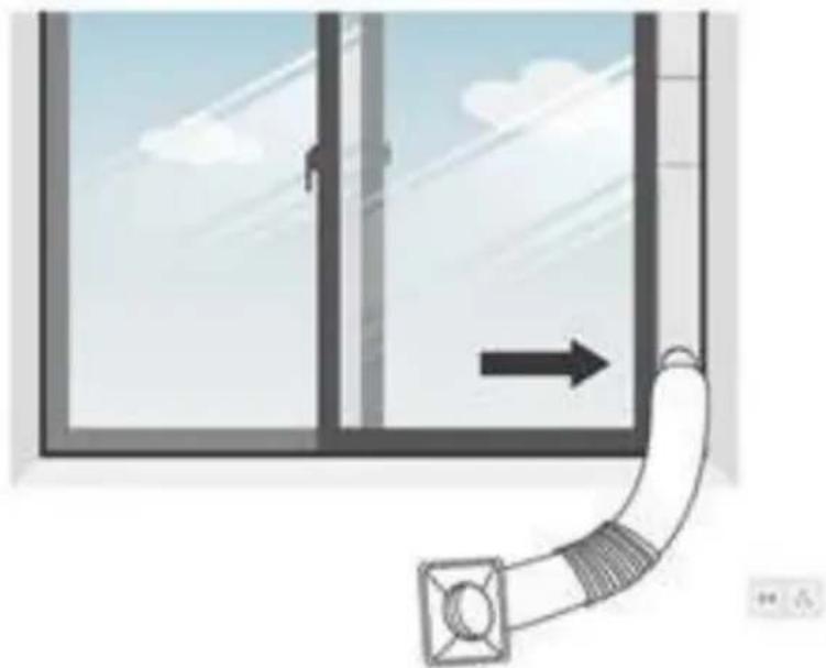 SereneLife SLPAC406W - CONECTE LA MANGUERA DE ESCAPE - 4