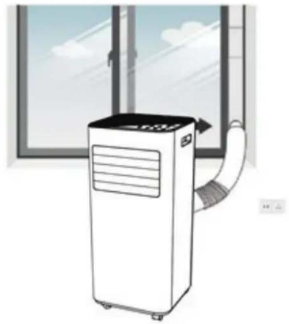 SereneLife SLPAC180W - CONECTE LA MANGUERA DE ESCAPE - 6