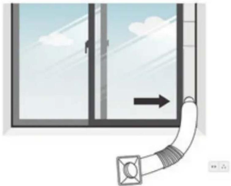 SereneLife SLPAC180W - ATTACH THE EXHAUST HOSE - 4
