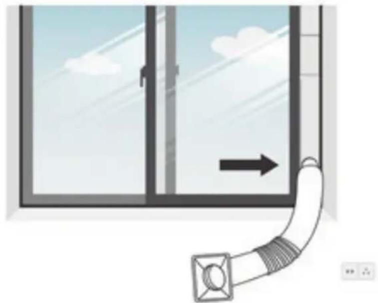 SereneLife SLPAC180W - CONECTE LA MANGUERA DE ESCAPE - 4