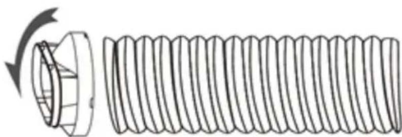 SereneLife SLPAC16W - ATTACH THE EXHAUST HOSE - 2