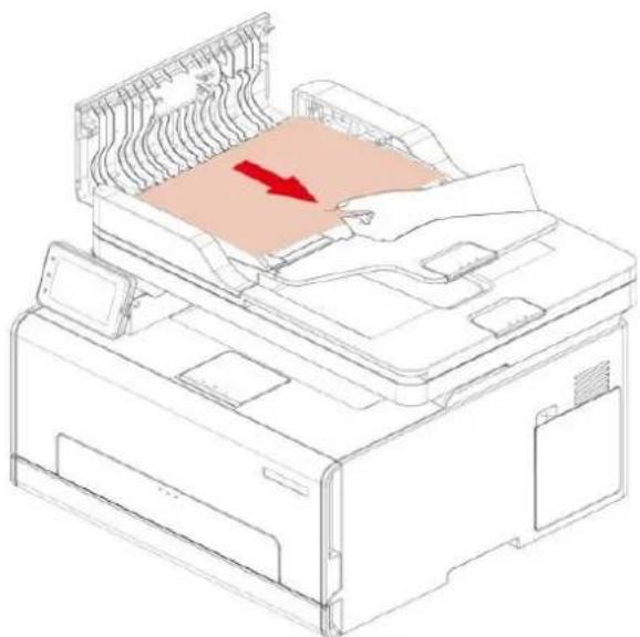PANTUM CM2100ADW - Bourrage papier dans la mangeoire automatique de documents (ADF) - 2