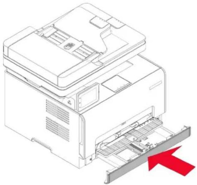 PANTUM CM2100ADW - Des bourrages de papier se sont produits dans le bac d'alimentation manuelle - 4