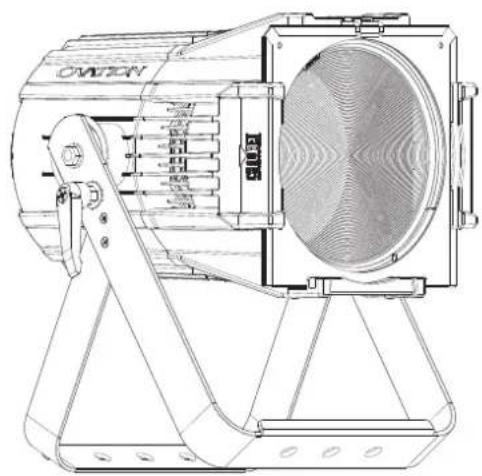Chauvet Ovation P-56VW - Montagediagram van het product - 2
