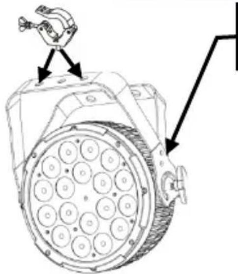 Chauvet COLORdash Par-Quad 18 - Montagediagram van het product - 1
