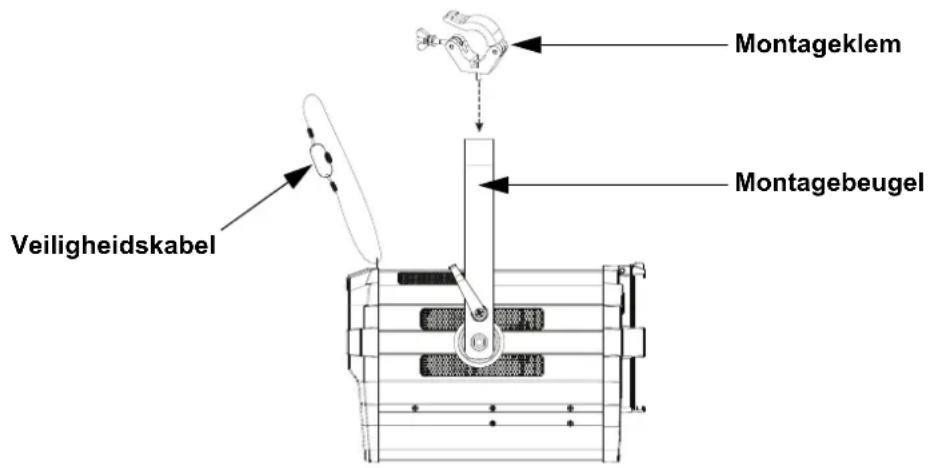 Chauvet Ovation F-415FC - Montagediagram van het product - 1