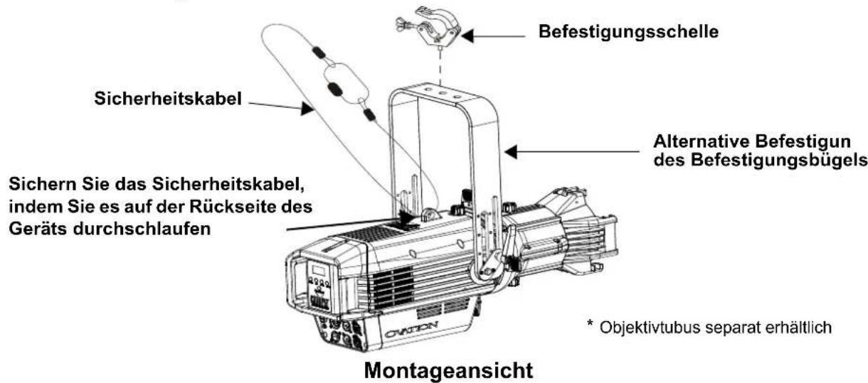 Chauvet Ovation Rêve E-3 - Ansicht Gerätemontage - 1