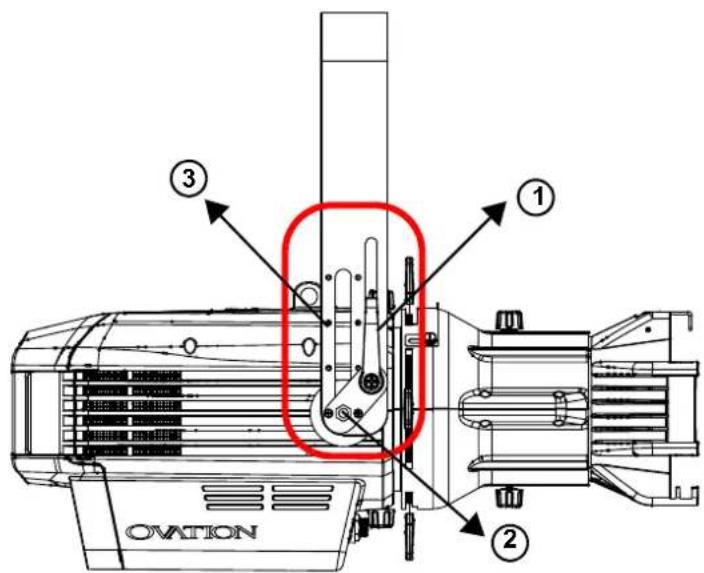 Chauvet Ovation Rêve E-3 - Adjustable Yoke - 1