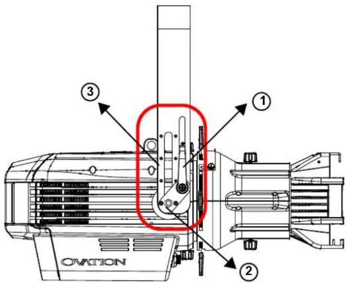 Chauvet Ovation Rêve E-3 - Étrier réglable - 1