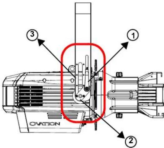 Chauvet Ovation Rêve E-3 - Verstellbarer Befestigungsbügel - 1