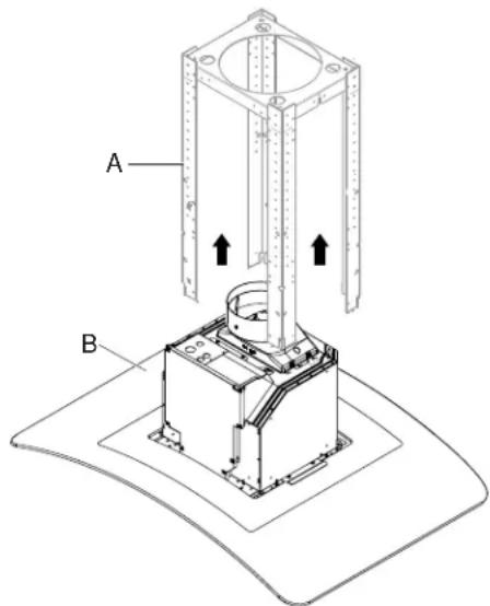 GE UVI7361SWSS - STEP 6: INSTALL HOOD ASSEMBLY TO SUPPORT - 1