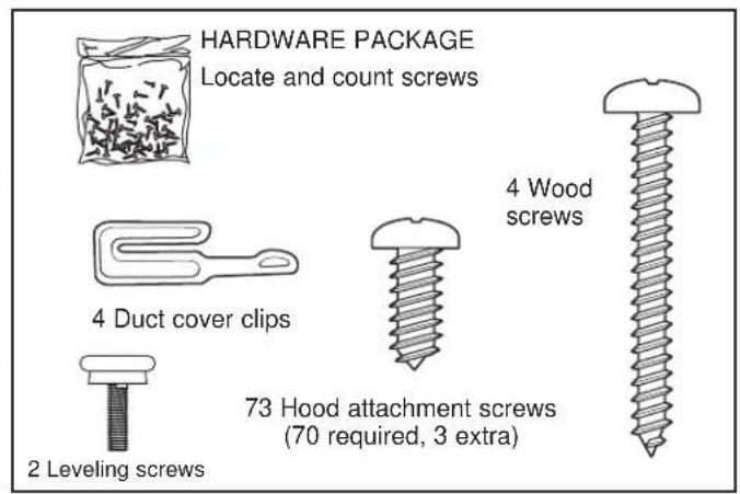 GE UVI7361SWSS - CHECK INSTALLATION HARDWARE - 1