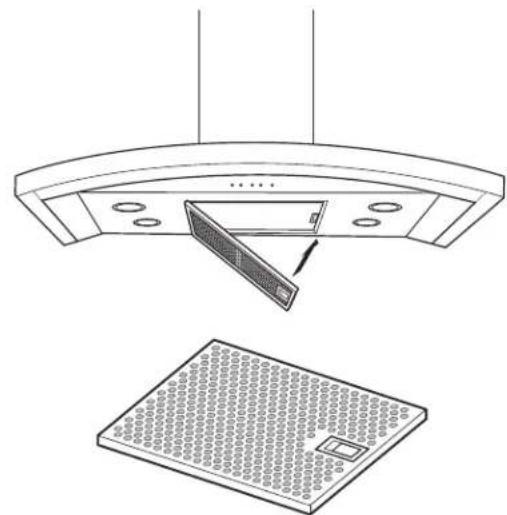 GE UVI7361SWSS - STEP 12: INSTALL METAL GREASE FILTER - 1