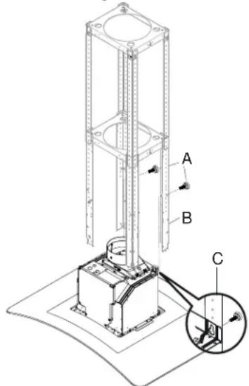 GE UVI7361SWSS - STEP 7: INSTALL TO LOWER SUPPORT - 1