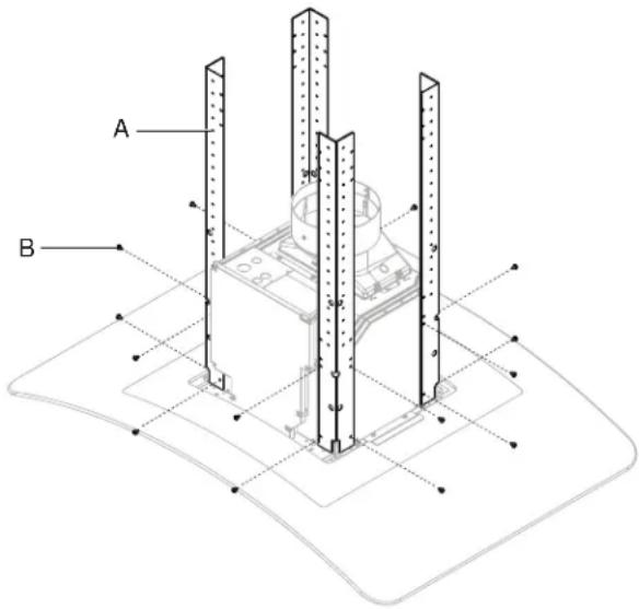 GE UVI7361SWSS - PASO 8: REALICE LA INSTALACIÓN DE LOS SOPORTES VERTICALES - 1