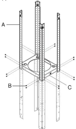 GE UVI7361SWSS - STEP 4: INSTALL UPPER VERTICAL SUPPORTS TO HOOD ASSEMBLY - 1