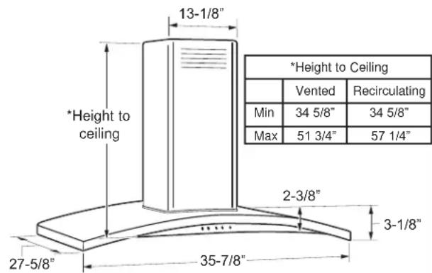 GE UVI7361SWSS - WARNING - 1