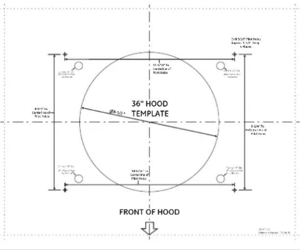GE UVI7361SWSS - STEP 1: MOUNT TEMPLATE - 1