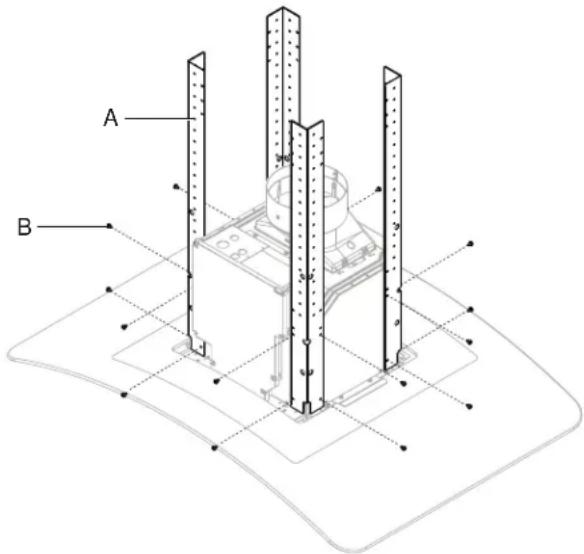 GE UVI7361SWSS - STEP 8: INSTALL VERTICAL SUPPORTS - 1
