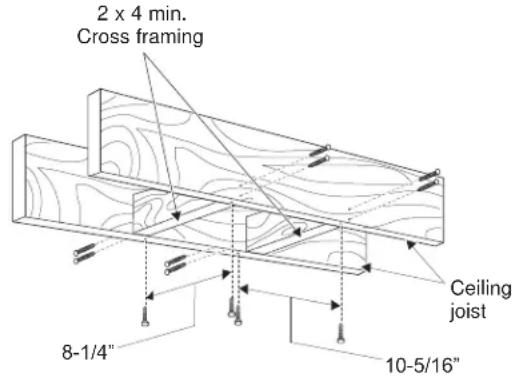 GE UVI7361SWSS - CONSTRUCT CEILING SUPPORT (Cont.) - 1