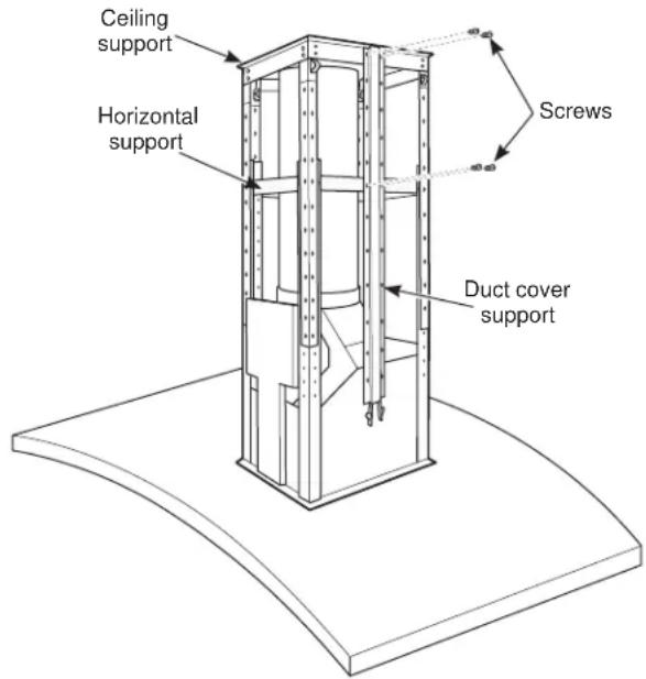 GE UVI7361SWSS - STEP 10: INSTALL DUCT COVER SUPPORTS - 1