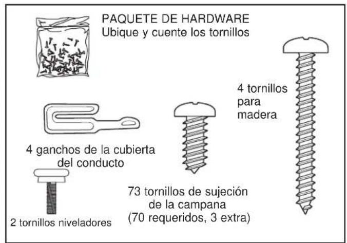GE UVI7361SWSS - CONTROLE LAS PIEZAS DE INSTALACIÓN - 1