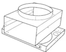 GE UVI7361SWSS - INSTALLER LE DÉFLECTEUR D'AIR DANS LE SUPPORT DE PLAFOND - 1